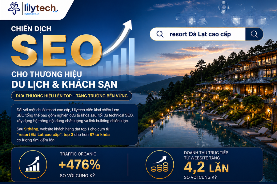 Dự án SEO cho thương hiệu du lịch và khách sạn