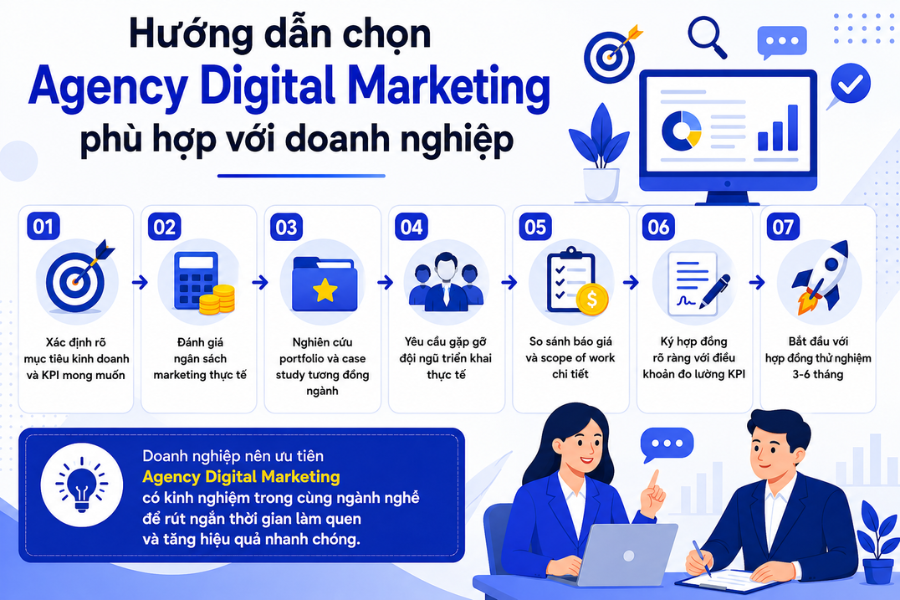  Agency Digital Marketing phù hợp với doanh nghiệp