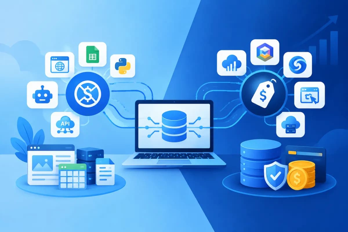 So sánh công cụ thu thập dữ liệu miễn phí và trả phí