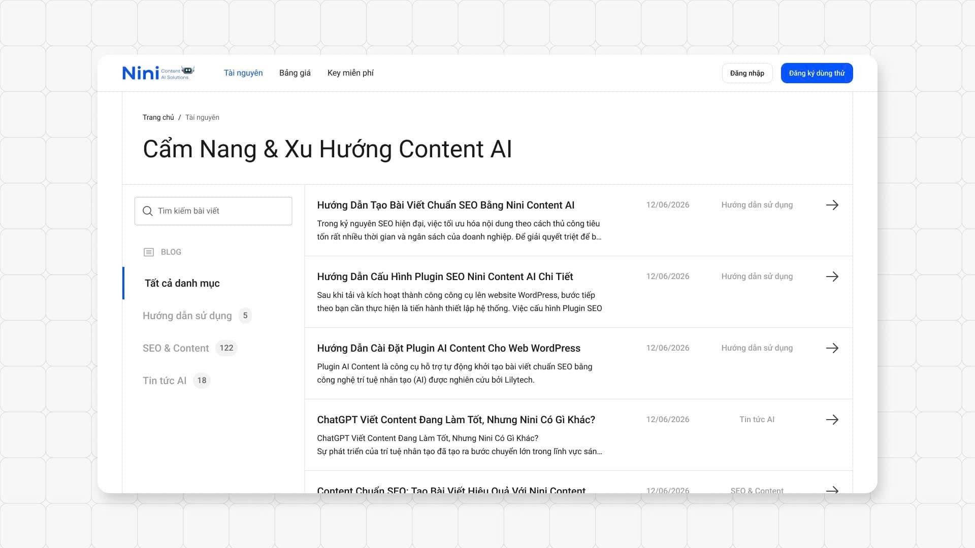 Giao diện bài viết hướng dẫn