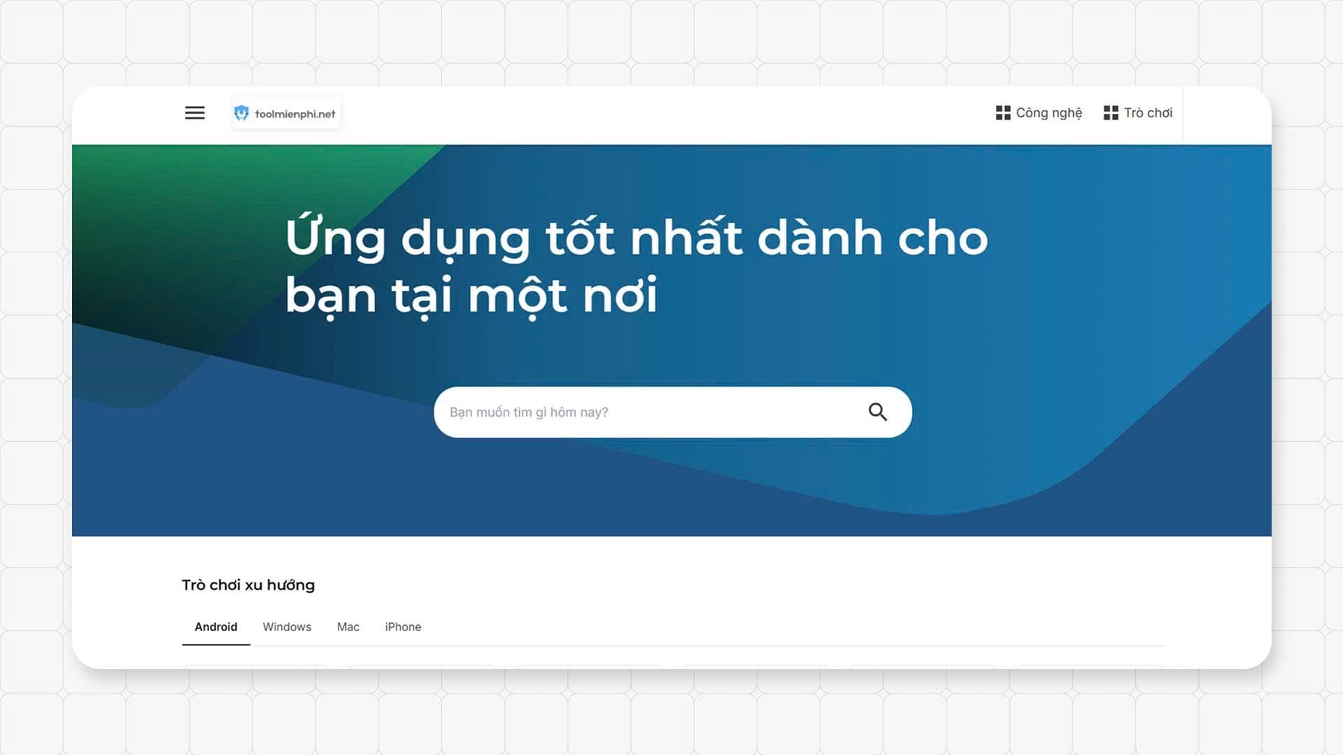 Website chợ ứng dụng