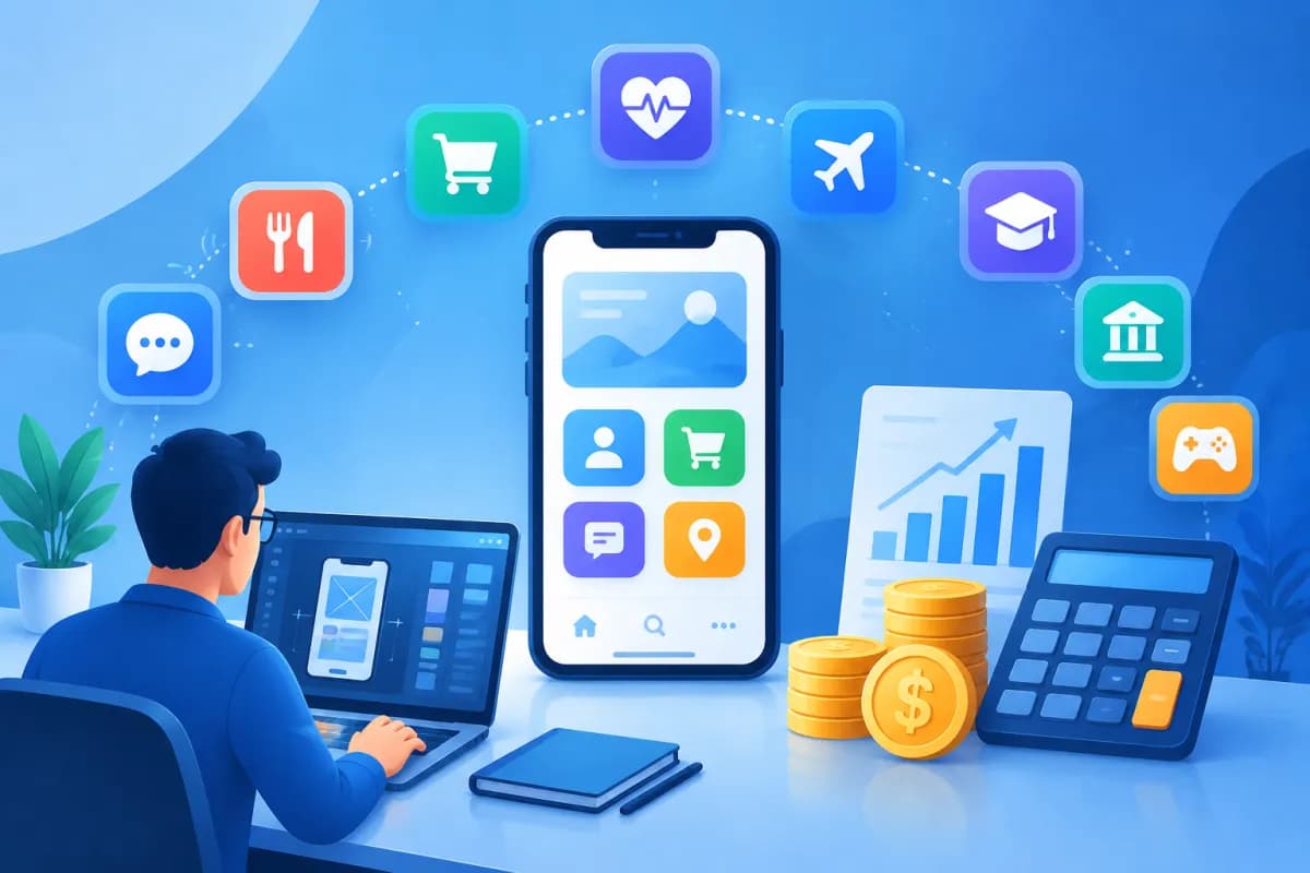 Chi phí thiết kế app theo từng loại ứng dụng phổ biến