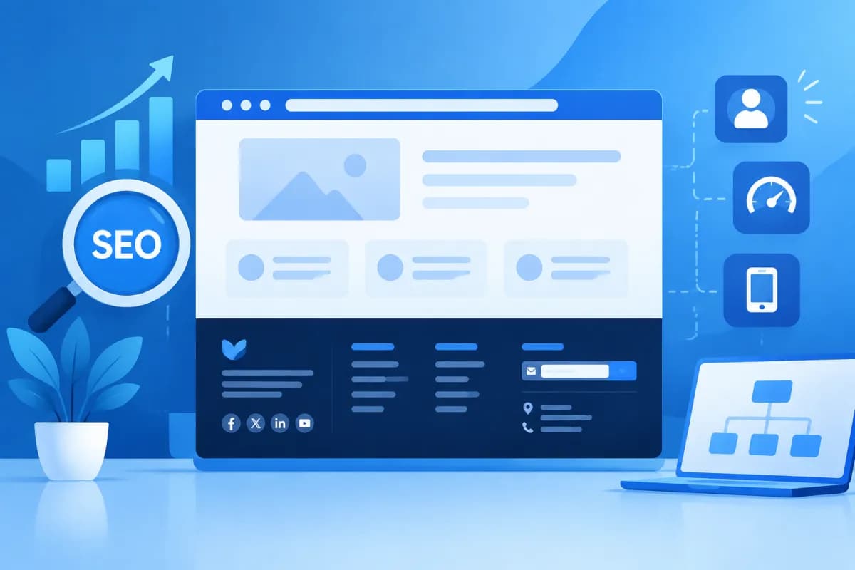 Footer là gì? Tối ưu footer cho SEO và trải nghiệm người dùng