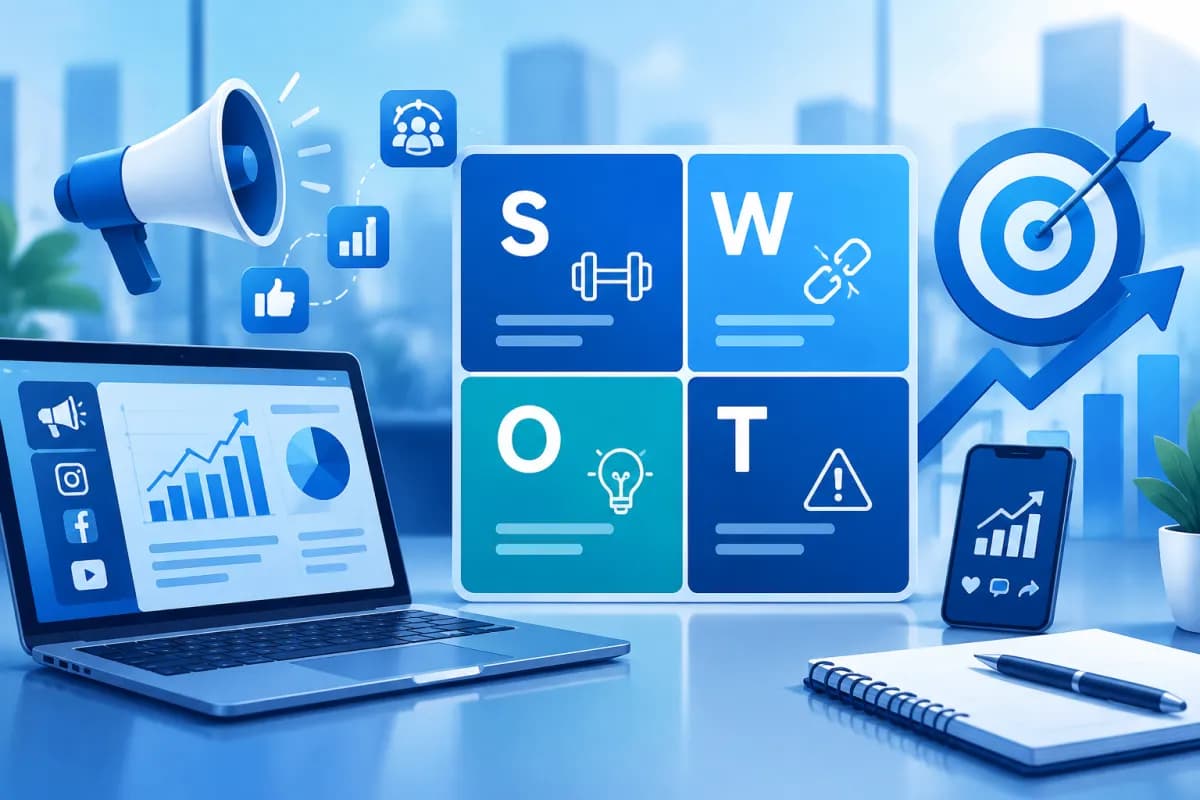 Ứng dụng công cụ SWOT trong chiến lược marketing số