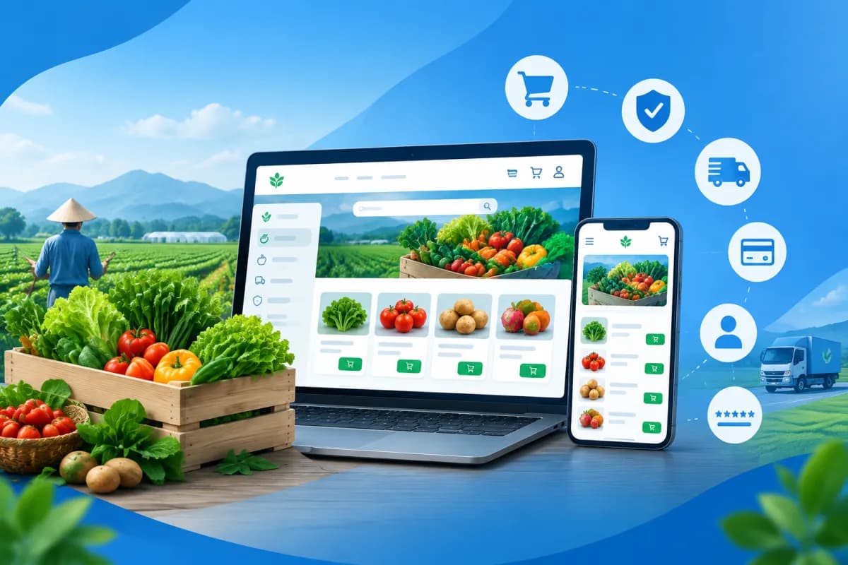 Web bán nông sản cần có những tính năng nào?
