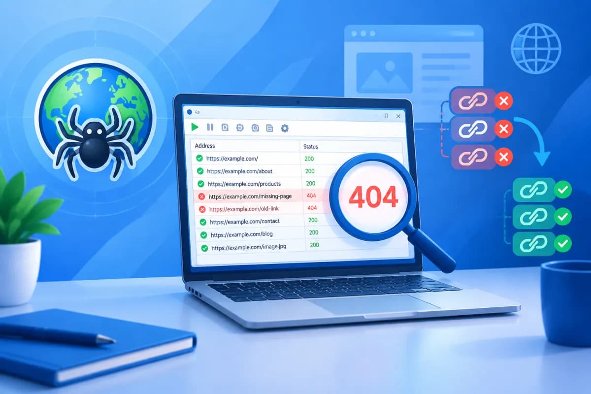 Cách sửa lỗi 404 phát hiện bằng Xenu Link Sleuth