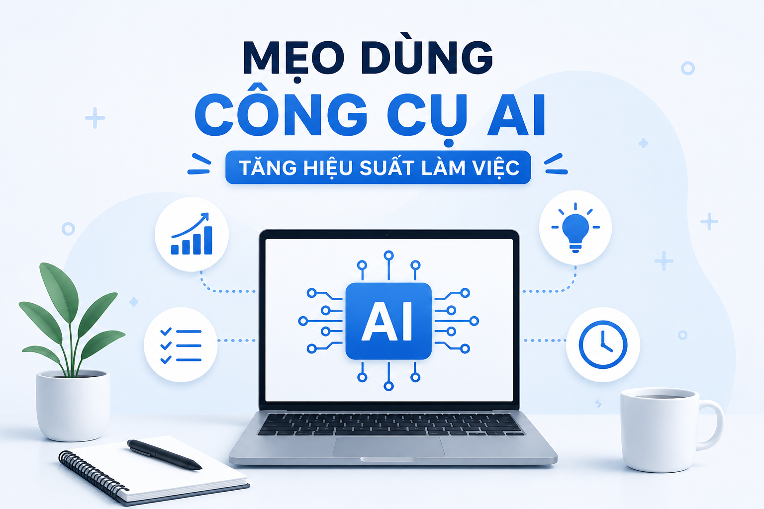 Mẹo Dùng Công Cụ AI Giúp Tăng Hiệu Suất Làm Việc Hiệu Quả