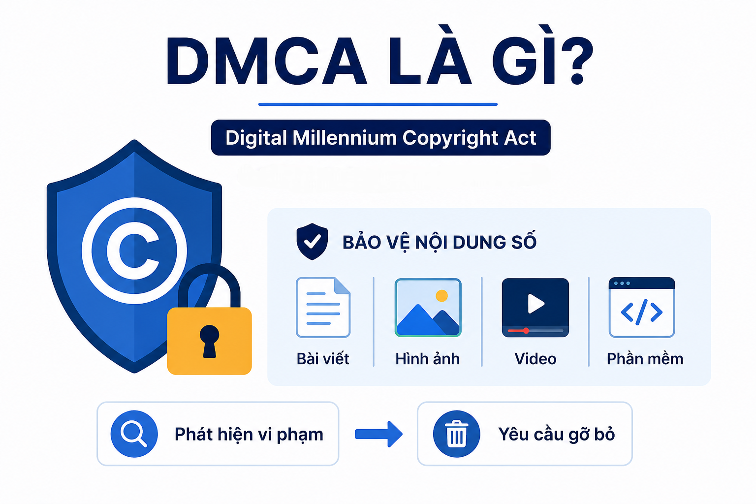 DMCA Là Gì? Cách Đăng Ký Và Bảo Vệ Bản Quyền